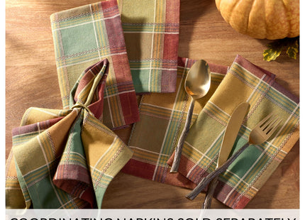 Threadmade Autumn Acres Plaid Tablecloth, Multicolor - 52" W x 70" L