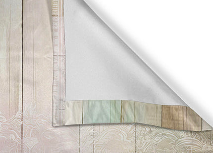 Ambesonne Landscape Window Valance Pack of 2, Winter Woods Theme Pattern of Deer Heads with Antlers and Fir Trees, Rod Pocket Curtain Valances for Kitchen Bedroom, 54" X 12", White Sepia Dark Taupe