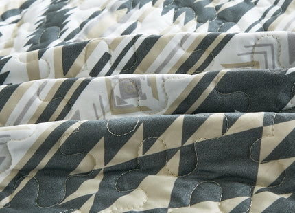 Chezmoi Collection 2-Piece Quilt Bedding Set Country Cabin Lodge Camping Outdoor Wilderness Microfiber Printed Bedspread Set, Twin, Green