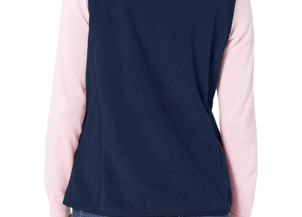 Amazon Essentials Women's Classic-Fit Sleeveless Polar Soft Fleece Vest with Zip Pockets (Available in Plus Size), Navy, X-Large