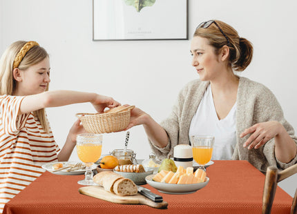 Fall Square Tablecloth 54x54"-Rust Thanksgiving Autumn Fabric Table Cloths