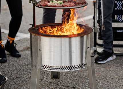 Breeo Outpost Grill 19 - Campfire Grill Grate, Stainless Steel, USA Made