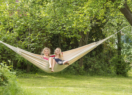 BYER OF MAINE Paradiso Hammock, Authentic Brazilian, Naturalesa, Recycled Cotton/Polyester Blend, Double, 142" L x 68" W, Holds up to 400lbs