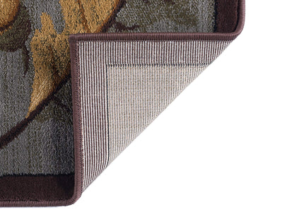 Colorblock Wildlife Multi-Color 3x10 Runner Rug for Hallway, Walkway, Entryway Kitchen - Foyer Cabin Lodge, Farmhouse Style Long Rustic Indoor Carpet