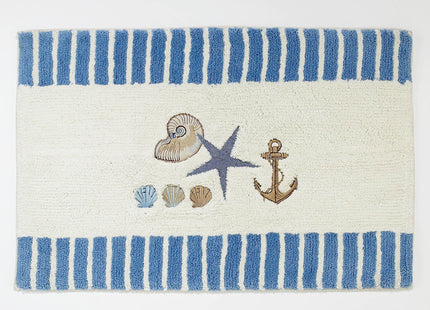 Avanti Linens - Coastal Bathroom Rug 20x30, Soft & Absorbent Cotton