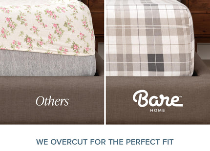 Bare Home Flannel Sheet Set Prints (Queen, Red Lodge Plaid)