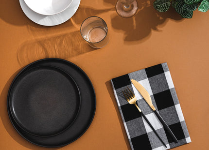Cotton Black and White Buffalo Plaid Kitchen Towels - 12 Pack Soft Checkered Dish Towels - Machine Washable Gingham Plaid Dish Cloths - 28'x20'