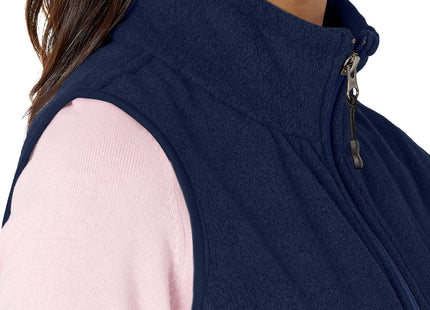 Amazon Essentials Women's Classic-Fit Sleeveless Polar Soft Fleece Vest with Zip Pockets (Available in Plus Size), Navy, X-Large