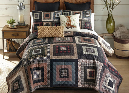Donna Sharp Lodge Square-Queen Quilt Set, 90 x 90