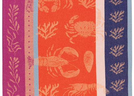 Now Designs Daily Catch Lobster Woven Cotton Jacquard Dishtowel. 18 x 28 inch