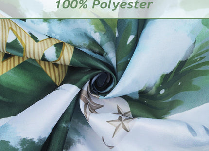 Bonhause Winter Christmas Shower Curtain for Bathroom, Pine Tree, 72"x72"