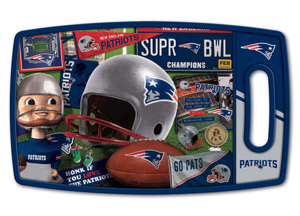 YouTheFan NFL New England Patriots Retro Series Cutting Board