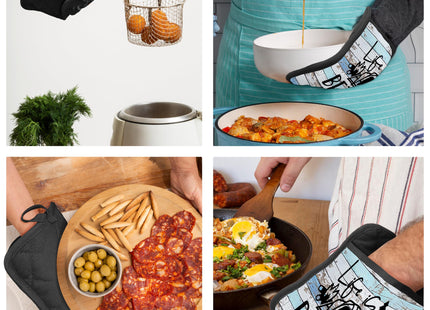 Hunting Gifts Pot Holders with Pockets, Cabin Gifts Life is Better in The Woods Pot Holders Heat Resistant Oven Mitts Hot Pads for Kitchen Baking Cooking,Potholders for Kitchens