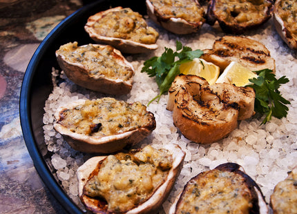 Loftin Oysters Ceramic Reusable Chargrilling Oyster Shell, Set of 12. Great for Seafood of all Kinds. Made in the USA.