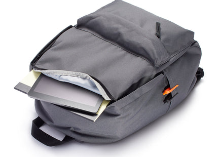 Amazon Basics Classic School Backpack with Multiple Compartments, Sturdy Construction, Adjustable Straps - Grey