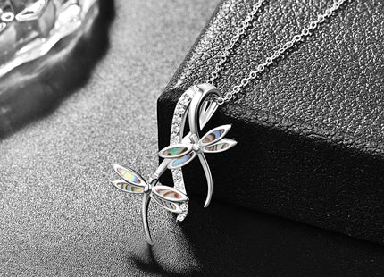 PRAYMOS Dragonflies Gifts 925 Sterling Silver Dragonfly Necklace
