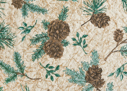 Rustic Pinecones & Needles Full/Queen Quilt Set Lodge Cabin Bedding w/ Sham