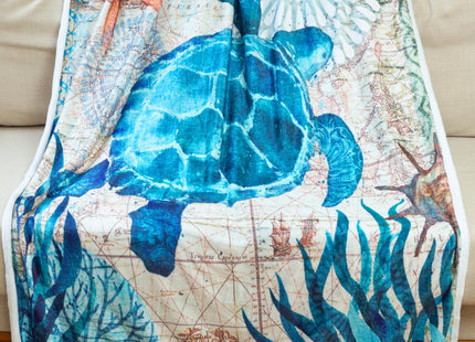 Sviuse Sea Turtle Blanket Ocean Turtle Themed Gifts Turtles Decor 50"x60"