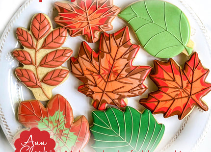 Ann Clark Maple Leaves Cookie Cutter Set of 3, Made in USA