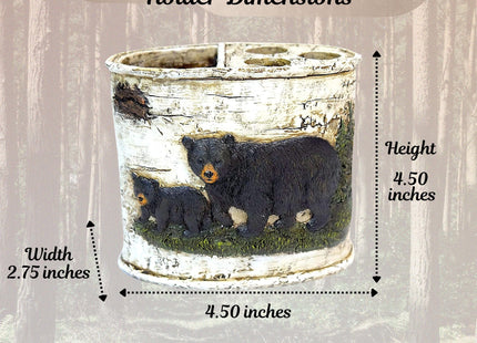 BestGiftEver Black Bear Toothbrush Holder