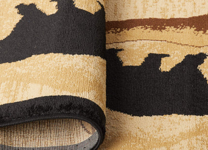 Rug Empire Rustic Lodge Area Rug, Bear Cabin, 63" x 87"