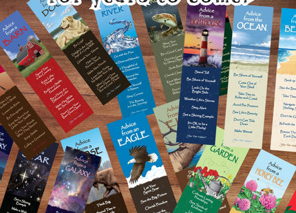 Advice from Nature Bird Bookmark Set Cardinal Chickadee Bluebird, 3 Pack