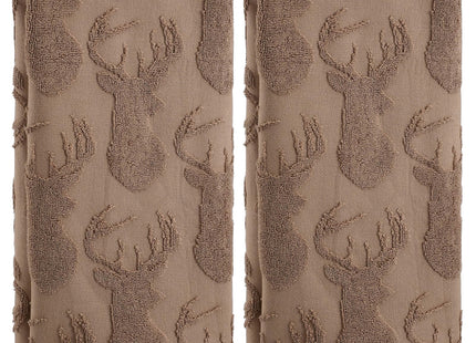 SmoothNovelty 2 Pcs Deer Hand Towels for Bathroom Kitchen Cabin Decor