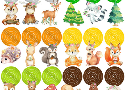 Woodland Party Decorations 20pcs Woodland Animals Hanging Swirls Forest Animals Foil Ceiling Decorations for Woodland Theme Birthday Party Baby Shower Supplies