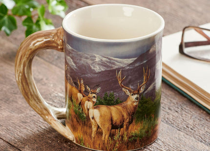 Wild Wings Mug by Rosemary Millette (Mule Deer)