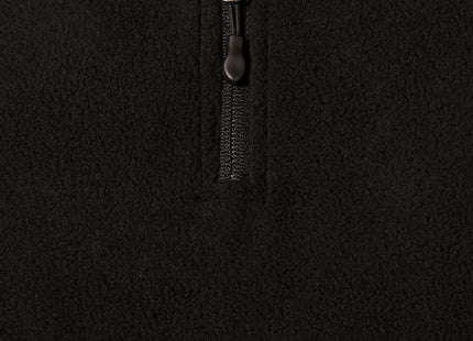 Amazon Essentials Men's Quarter-Zip Fleece Pullover Jacket, Insulated for Cold Weather, Black, Large