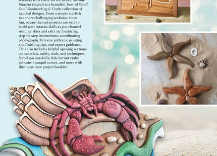 Seaside Intarsia Projects: 8 Stunning & Simple Scroll Saw Designs (Fox Chapel Publishing) Nautical-Themed Compilation from Scroll Saw Woodworking & Crafts Magazine - Lighthouse, Beach Scene, and More