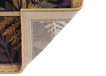 Fern Deer Beige 2x3 Scatter Mat Area Rug Cabin for Hallway, Walkway, Entryway, or Foyer - Lodge, Novelty Deer Style Rugs Bedroom & Living Room