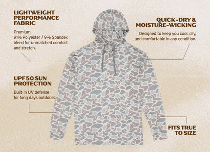 Burlebo Performance Hoodie - Classic Deer Camo