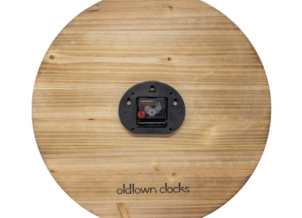 Oldtown Clocks 18" Wooden Multi-Color Maritime Coastal Beach Large Number Wall Clock (Gray, 18 inch)