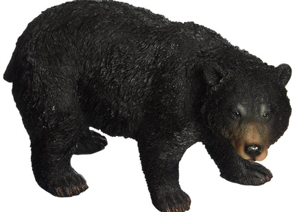 Design Toscano QM24217001 Black Bear Statue Walking, Multicolored