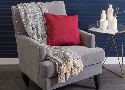 DII Diamond Throw Collection Cotton Woven, 50x60, Nautical Blue