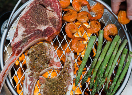 Breeo Outpost Grill 19 - Campfire Grill Grate, Stainless Steel, USA Made