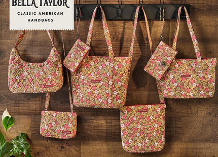 Bella Taylor Lunch Tote, Quilted Lunch Bag, Autumn Garden