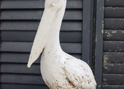 Creative Co-Op Resin Pelican with Distressed White Finish