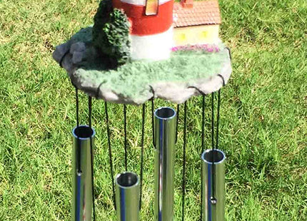 Assateague Islands Lighthouse Nautical Beacon Resonant Relaxing Wind Chime Patio Garden Decor