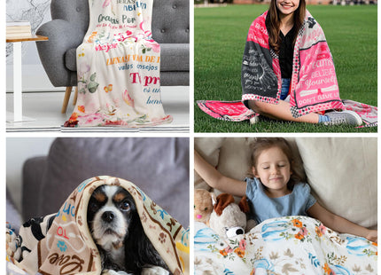 Smores Marshmallow Throw Blanket, 50 x 60 in Campfire Flannel Blanket