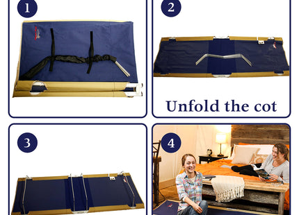 BYER OF MAINE, Portable Camping Cot, Allagash Plus, Cot, Extra Wide, Single