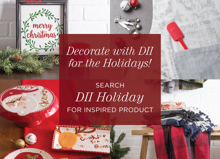 DII Christmas Thanksgiving Holiday Tabletop Décor Collection Decorative Napkin Ring Holder Set, 2.5" Diameter, Silver Reindeer, 6 Piece