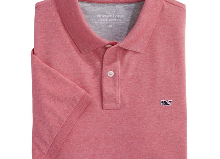 vineyard vines Men's Edgartown Short Sleeve Pique Polo, Lobster Reef, L