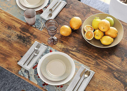 Red Cardinal Bird Christmas Placemats Set of 6 Linen Table Mats, 12x18 Inch Washable Placemats for Dining Table, Non Slip Heat Resistant Mats for Kitchen Home Decor