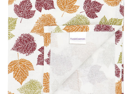 PurpleEssences Fall Cloth Dinner Napkins 18x18 in - Autumn Leaves