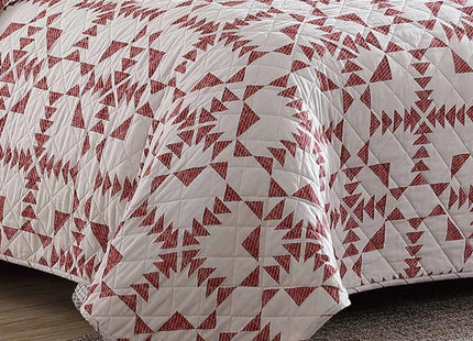 Eddie Bauer- Queen Quilt Set, Cotton Reversible Bedding Set, All Season Lodge Home Décor (Arrowhead Orange, Queen)