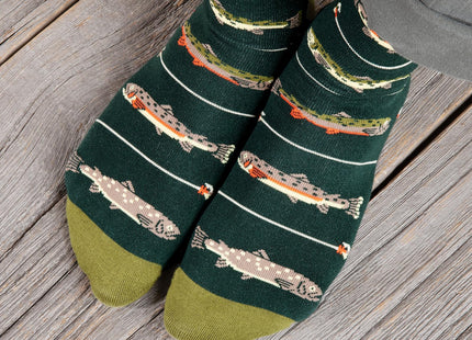 Keepin It Reel Fish Socks Funny Fishing Gift for Men & Anglers Outdoors