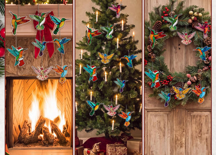 BrightRow 10 Pcs Hummingbird Gifts for Women Hummingbird Hanging Ornaments