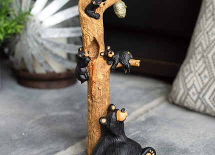 DEMDACO Bearfoots by Jeff Fleming Honey Tree Black Bear Resin Figurine
